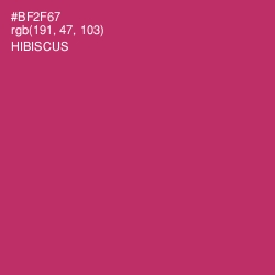 #BF2F67 - Hibiscus Color Image
