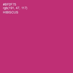 #BF2F75 - Hibiscus Color Image