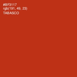 #BF3117 - Tabasco Color Image