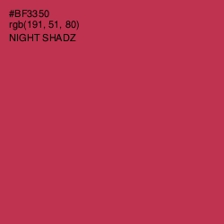 #BF3350 - Night Shadz Color Image