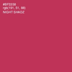 #BF3358 - Night Shadz Color Image