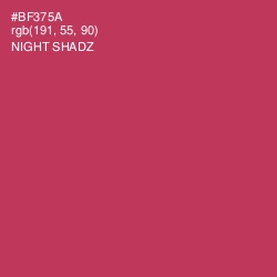 #BF375A - Night Shadz Color Image