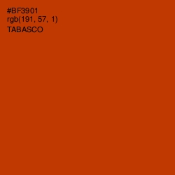 #BF3901 - Tabasco Color Image