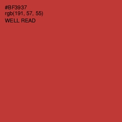 #BF3937 - Well Read Color Image