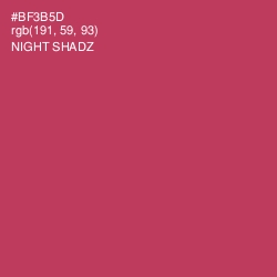 #BF3B5D - Night Shadz Color Image