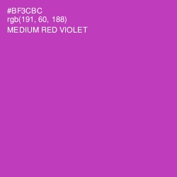 #BF3CBC - Medium Red Violet Color Image