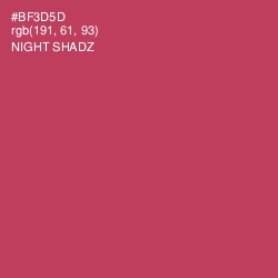#BF3D5D - Night Shadz Color Image
