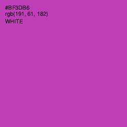 #BF3DB6 - Medium Red Violet Color Image