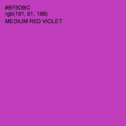 #BF3DBC - Medium Red Violet Color Image