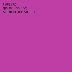 #BF3EA5 - Medium Red Violet Color Image