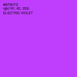 #BF3EFD - Electric Violet Color Image
