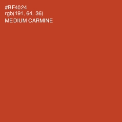 #BF4024 - Medium Carmine Color Image