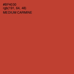 #BF4030 - Medium Carmine Color Image