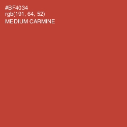 #BF4034 - Medium Carmine Color Image