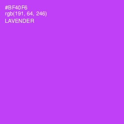 #BF40F6 - Lavender Color Image