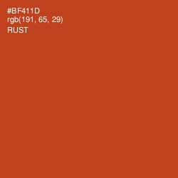 #BF411D - Rust Color Image