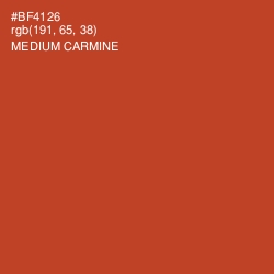 #BF4126 - Medium Carmine Color Image