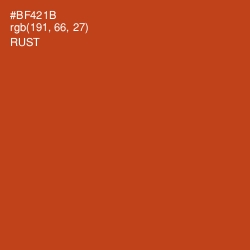 #BF421B - Rust Color Image