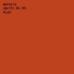 #BF421E - Rust Color Image