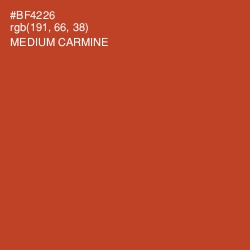 #BF4226 - Medium Carmine Color Image