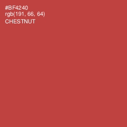 #BF4240 - Chestnut Color Image
