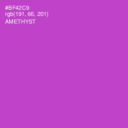 #BF42C9 - Amethyst Color Image