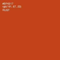 #BF4317 - Rust Color Image