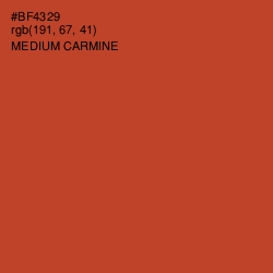 #BF4329 - Medium Carmine Color Image