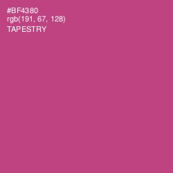 #BF4380 - Tapestry Color Image