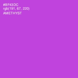 #BF43DC - Amethyst Color Image