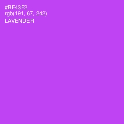#BF43F2 - Lavender Color Image