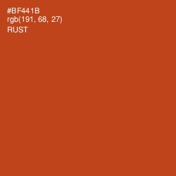 #BF441B - Rust Color Image