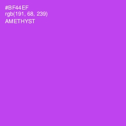 #BF44EF - Amethyst Color Image