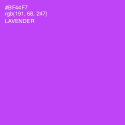 #BF44F7 - Lavender Color Image