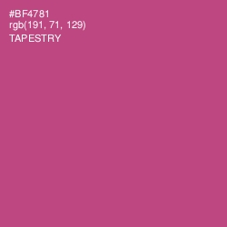 #BF4781 - Tapestry Color Image