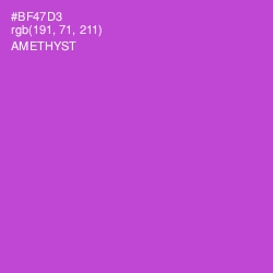 #BF47D3 - Amethyst Color Image