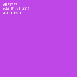 #BF47E7 - Amethyst Color Image