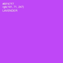 #BF47F7 - Lavender Color Image