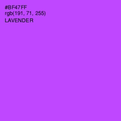 #BF47FF - Lavender Color Image