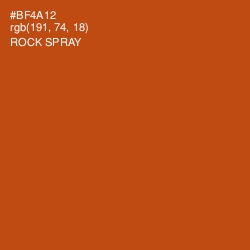 #BF4A12 - Rock Spray Color Image