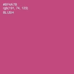 #BF4A7B - Blush Color Image