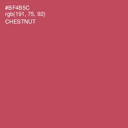 #BF4B5C - Chestnut Color Image