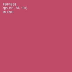 #BF4B68 - Blush Color Image