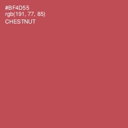 #BF4D55 - Chestnut Color Image