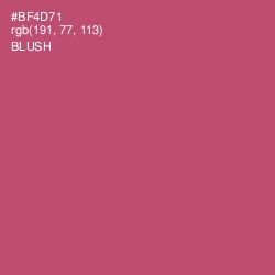 #BF4D71 - Blush Color Image