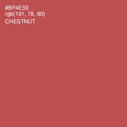 #BF4E50 - Chestnut Color Image