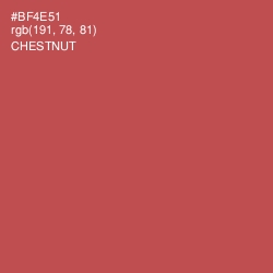 #BF4E51 - Chestnut Color Image