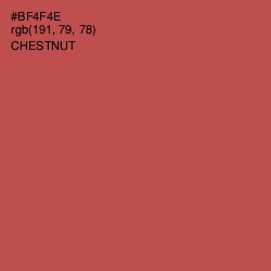 #BF4F4E - Chestnut Color Image