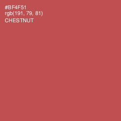 #BF4F51 - Chestnut Color Image