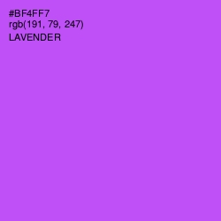 #BF4FF7 - Lavender Color Image